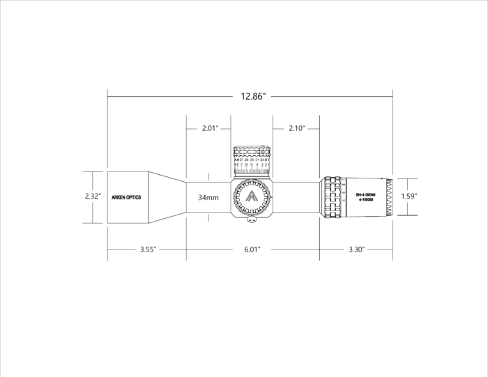 SH4 4-16X50 GEN2 FFP MOA VPR Illuminated Reticle with Zero Stop – 34mm Tube - Image 4